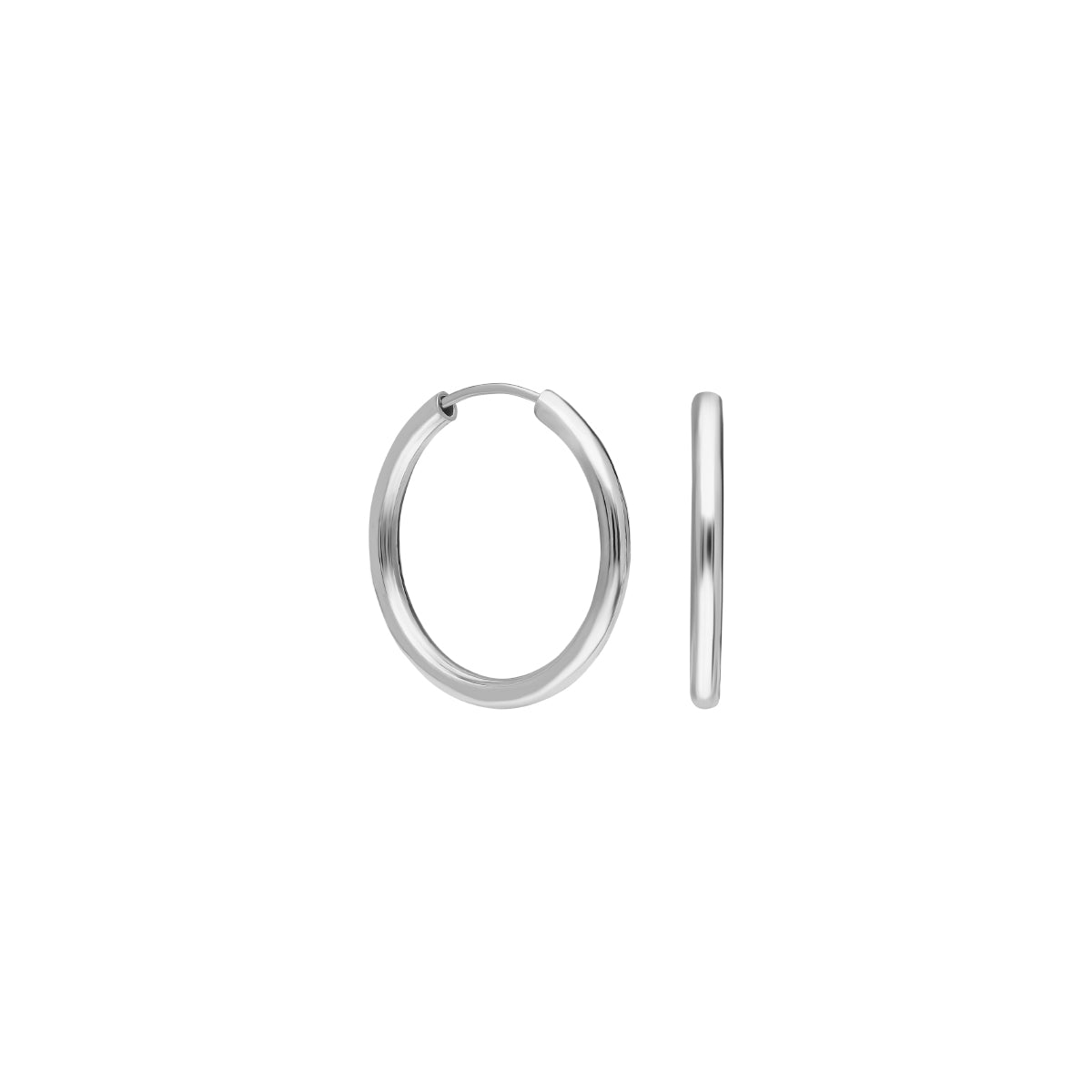 Kardelen 10mm Plain Hoop Earrings Sonderangebot
