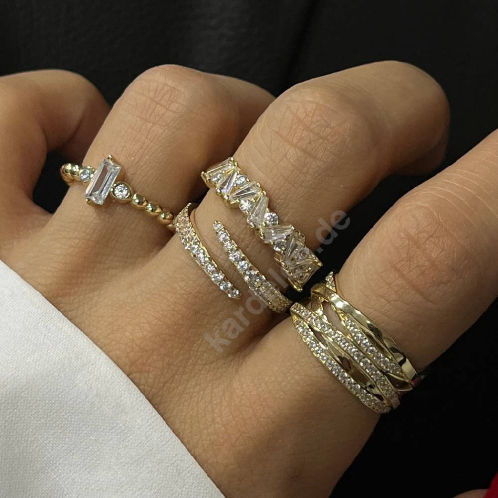 Kardelen 14K GOLD TEFNUT RING Heißer Verkauf