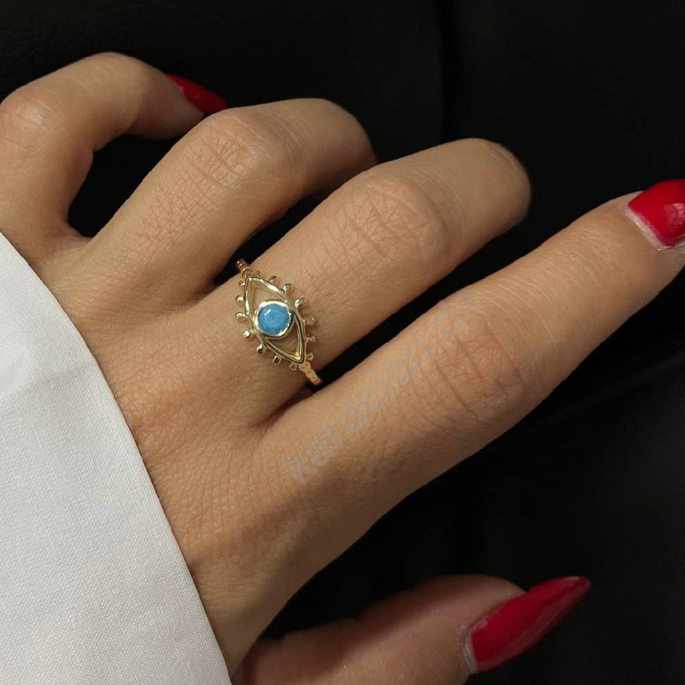 Kardelen 14K GOLD LEE AUGENRING Top Angebot