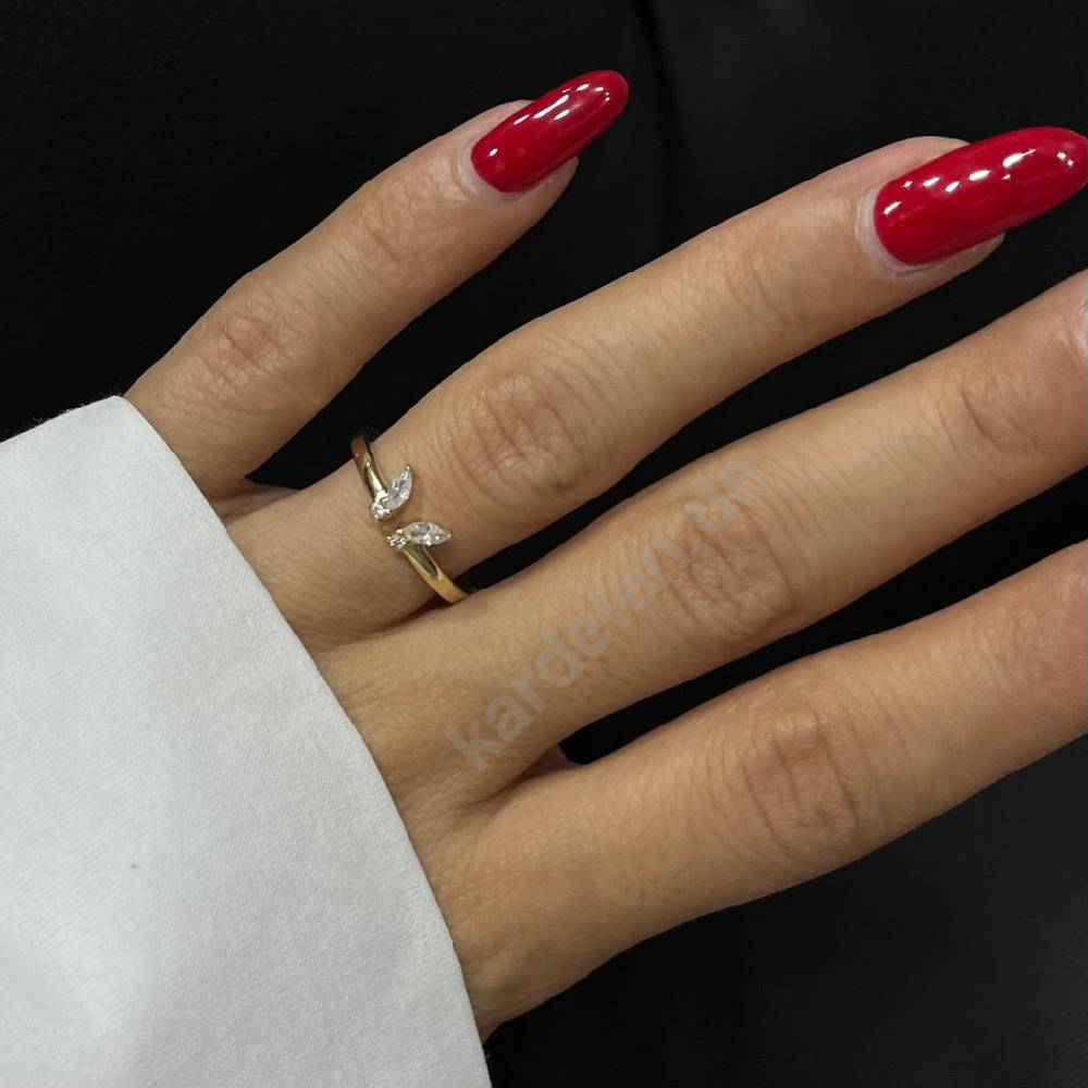 Kardelen 14K Gold Zirkonia Butterfly Ring Wochenangebot