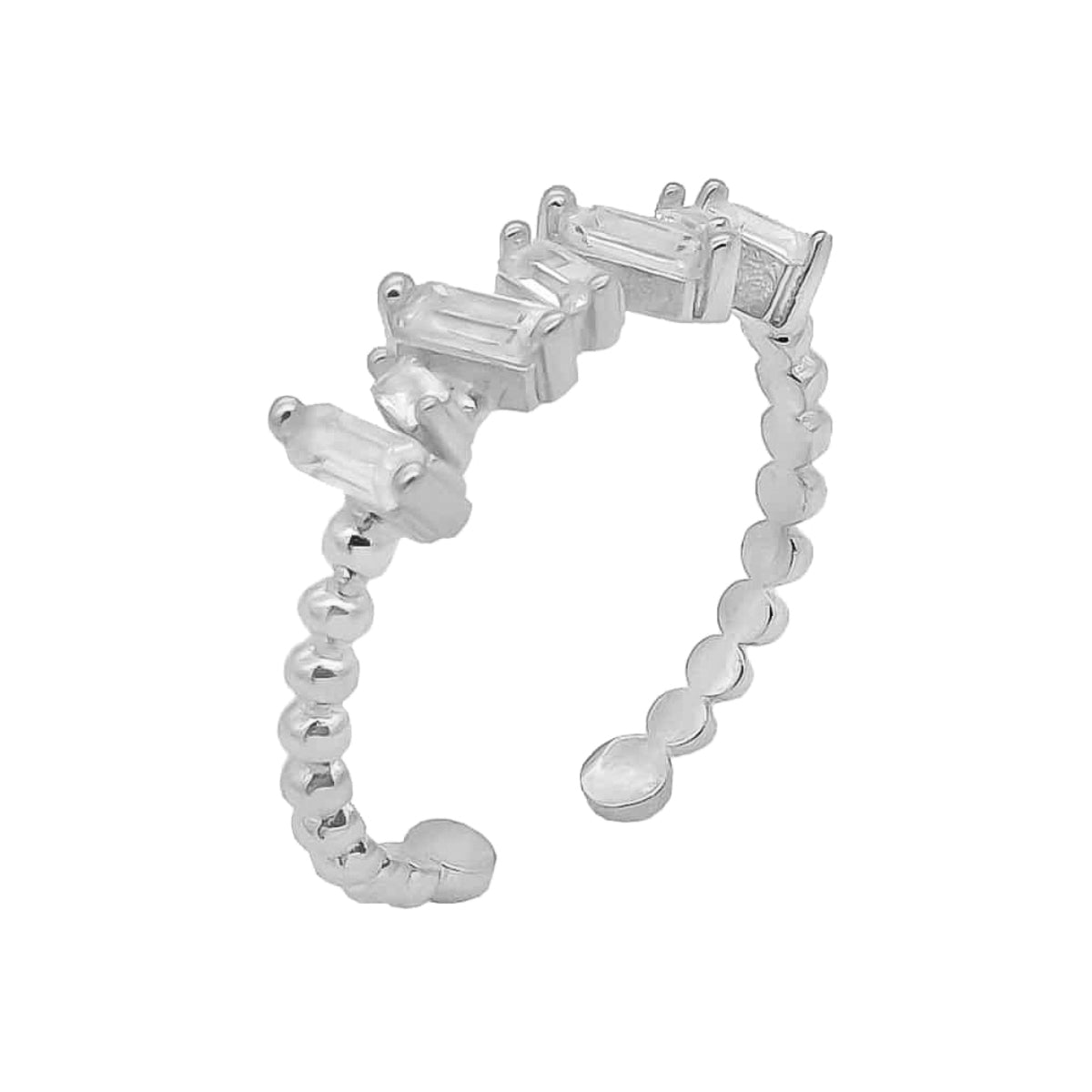 Kardelen BAGUETTE SHIFT RING - 925 SILBER Letzter Tag