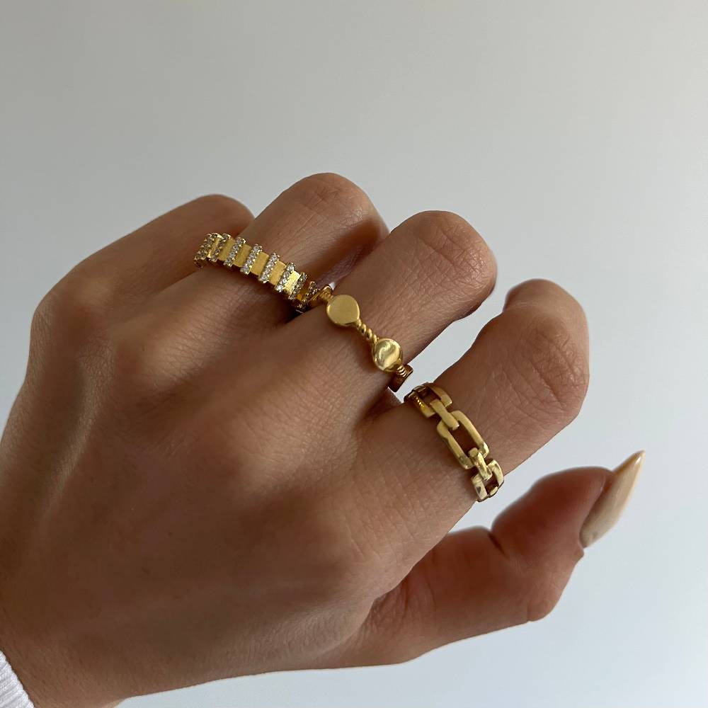 Kardelen Chain In Ring - 925 SILBER Bis zu 60% Rabatt