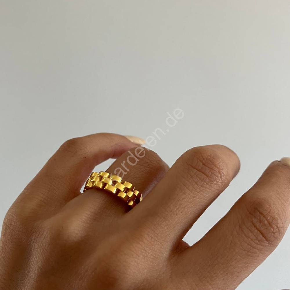 Kardelen Bricket Ring - 925 SILBER Vierteljährliche Förderung