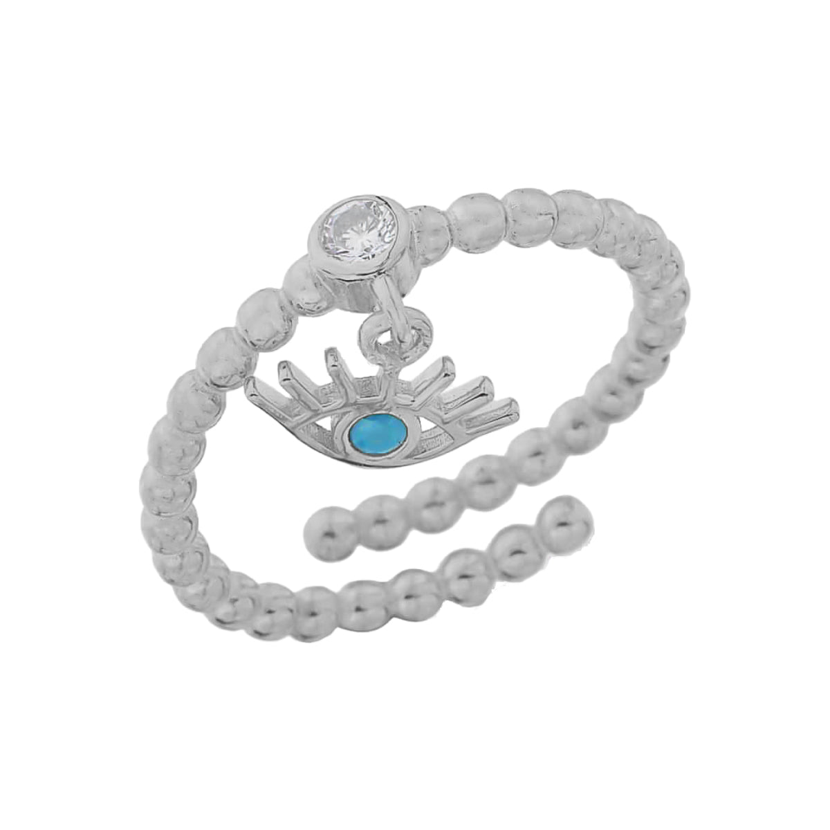 Kardelen Stone Ring mit Auge - 925 SILBER Bis zu 55% Rabatt