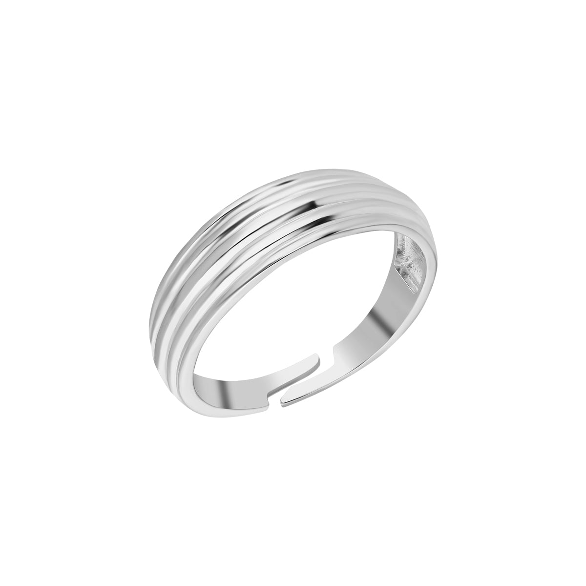 Kardelen Gestreifter Ring - 925 SILBER Begrenzt auf 3 Tage
