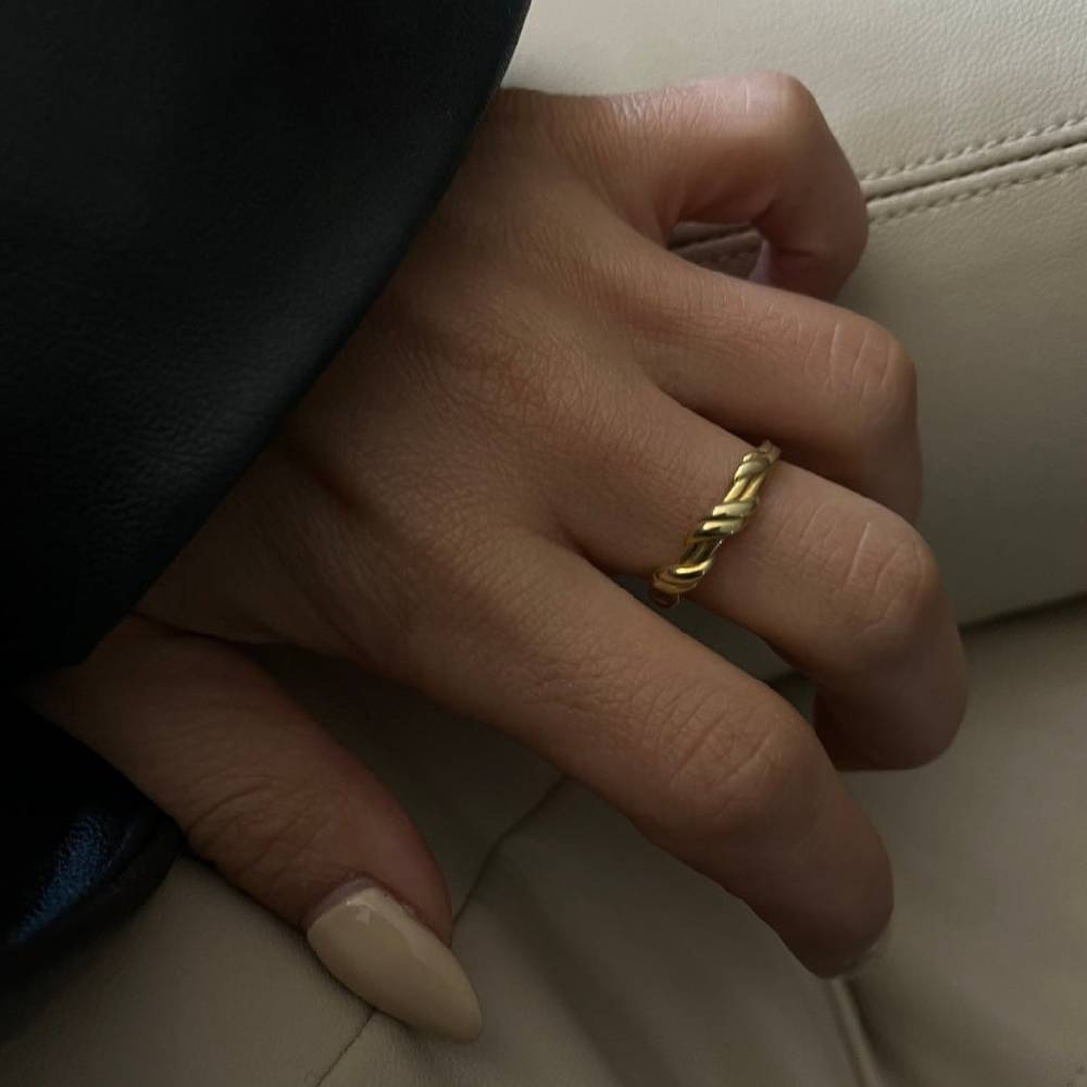 Kardelen String Ring - 925 SILBER Speichern exportieren