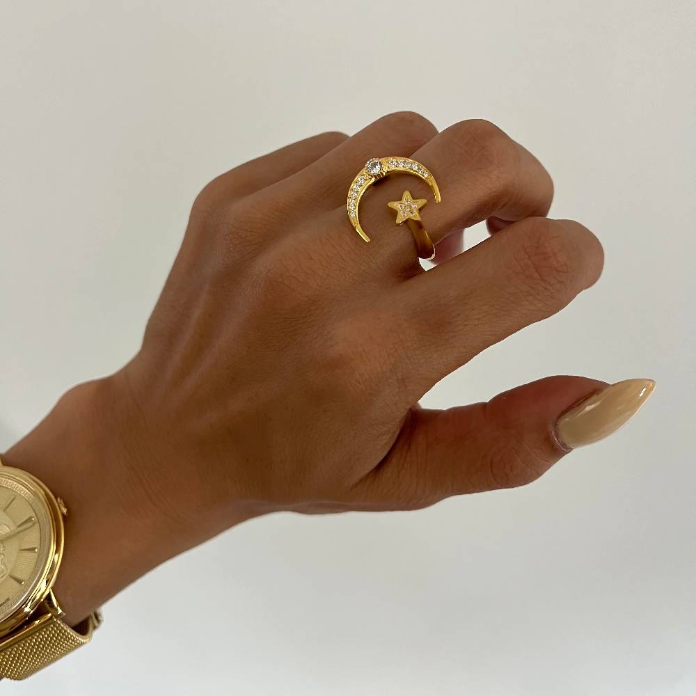 Kardelen Ayyildiz Ring Wide - 925 SILBER Black Friday Preise