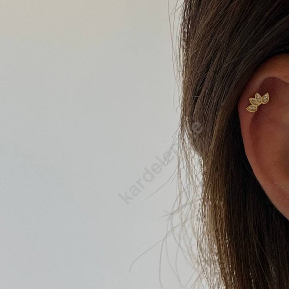 Kardelen LINN ZIRKONIA PIERCING - 925 SILBER zollfrei