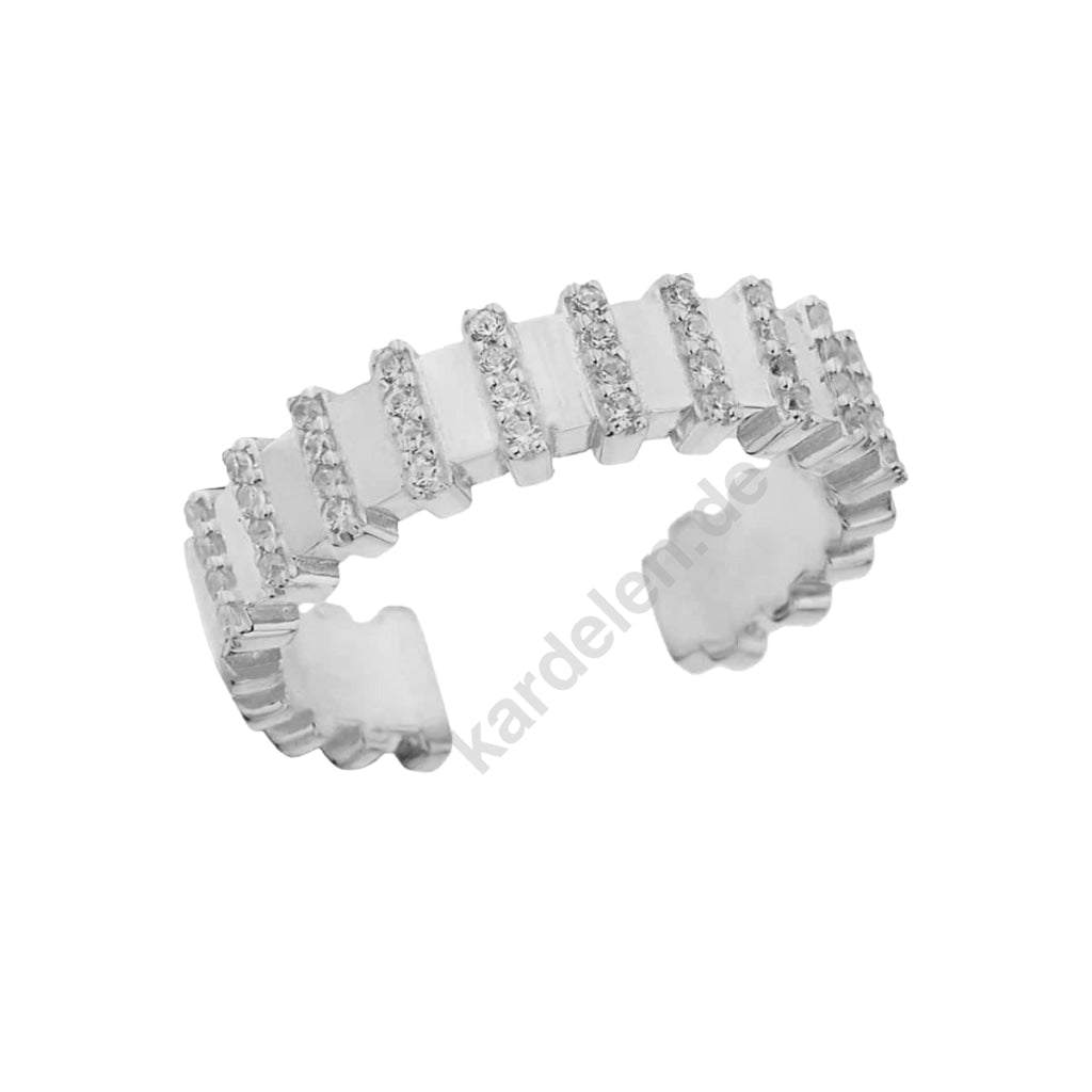 Kardelen Rose Ring - 925 SILBER Rabatte dieses Monats