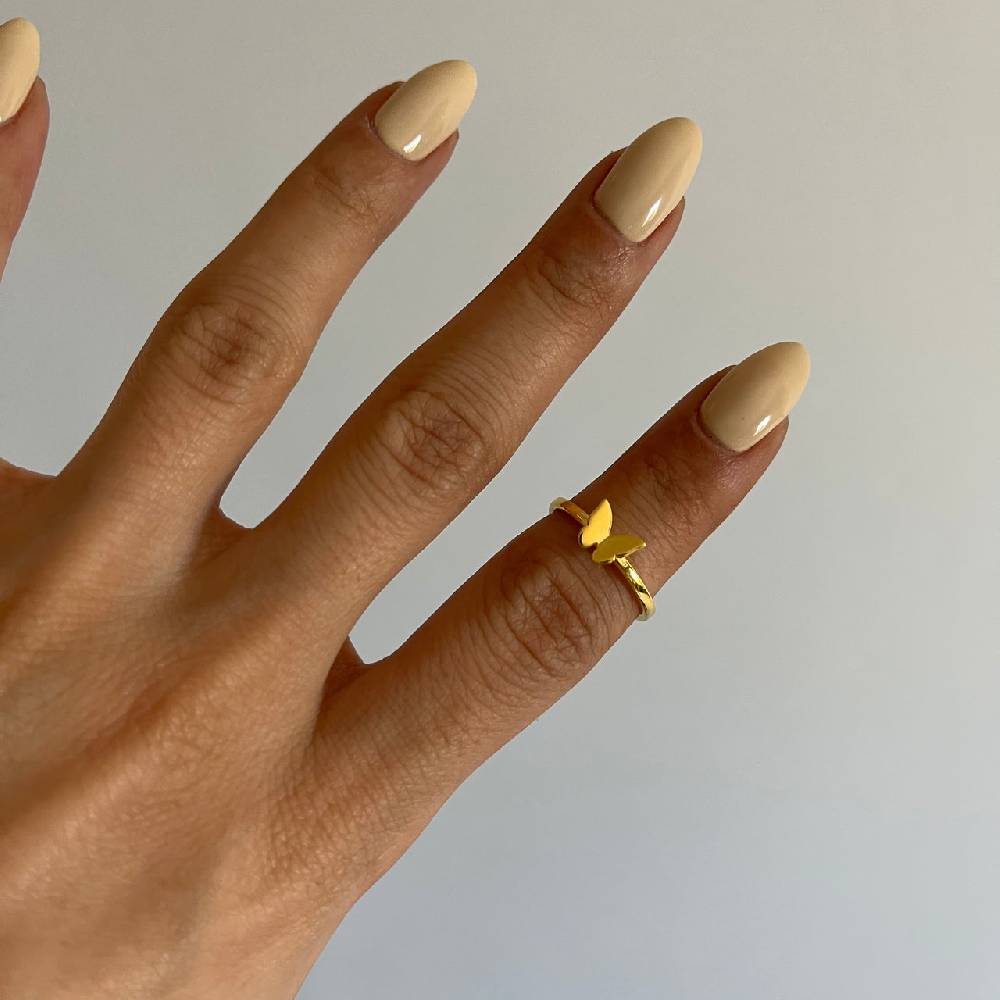 Kardelen Basic Schmetterling Ring - 925 SILBER Auslauf
