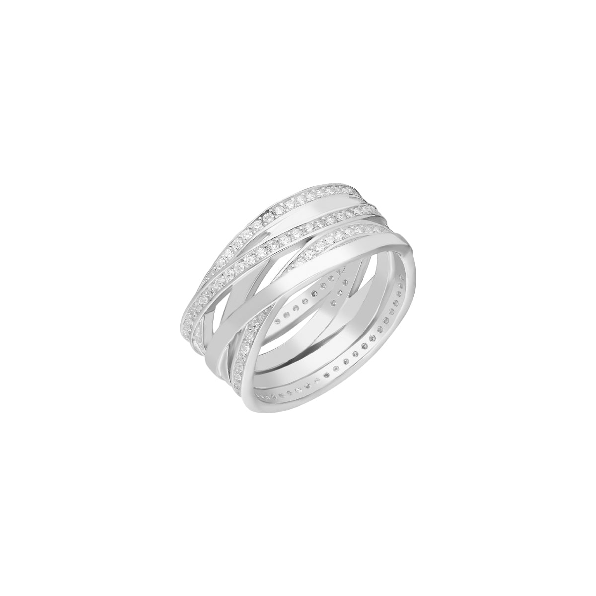 Kardelen Big Shaylee Zirkonia Ring - 925 SILBER Schlussverkauf