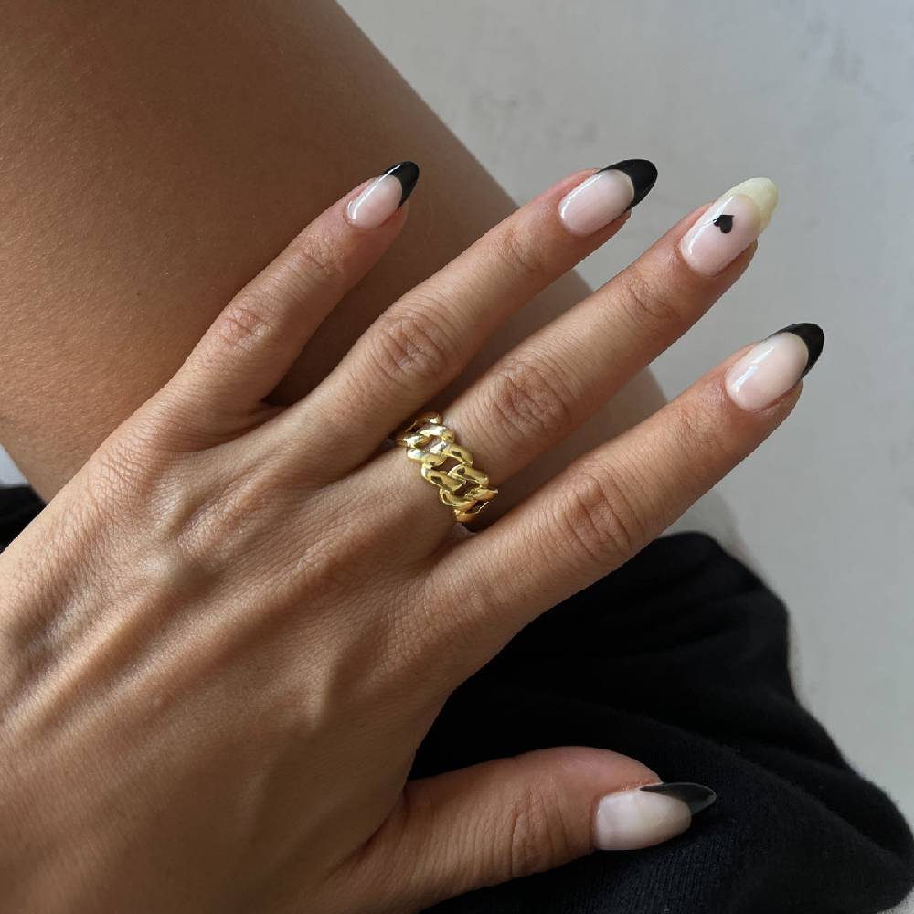 Kardelen Cuban Ring - 925 SILBER Online Shopping