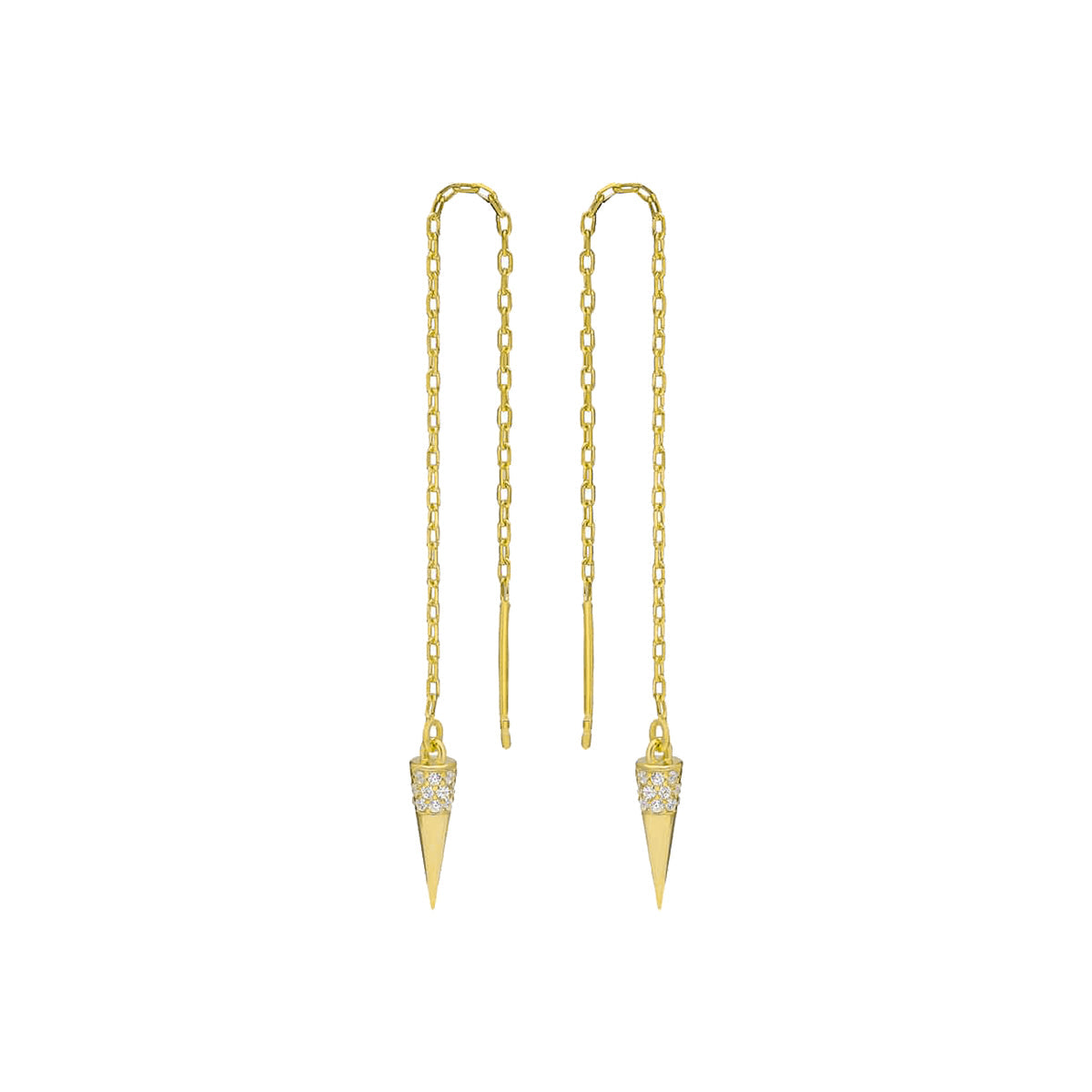 Kardelen Pointed Zirkonia Ohrring - 925 SILBER Weihnachtsangebot