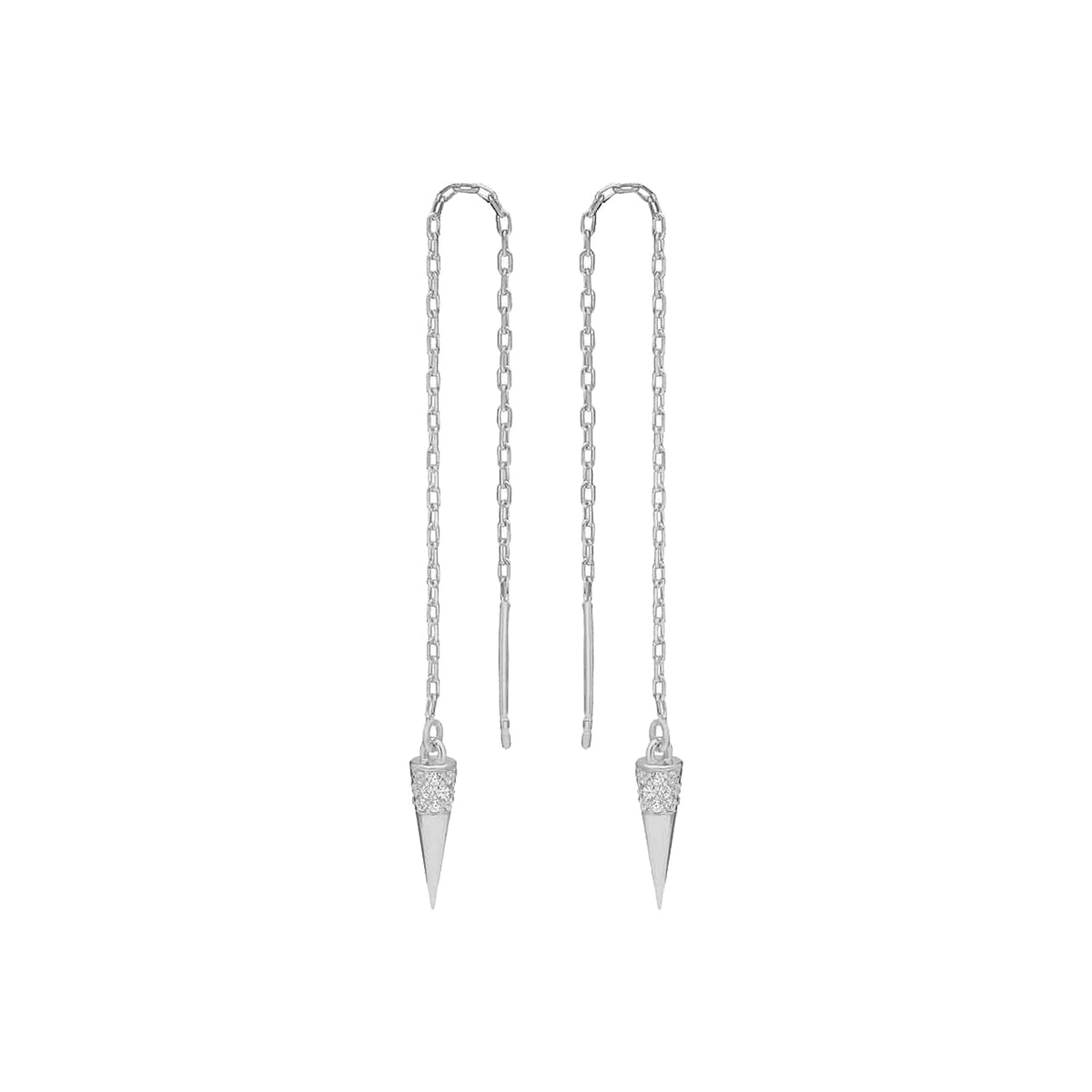 Kardelen Pointed Zirkonia Ohrring - 925 SILBER Weihnachtsangebot