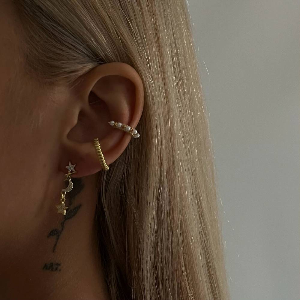 Kardelen Symbolisierte Ohrringe mit Zirkonia - 925 SILBER Zeitlich begrenztes Angebot