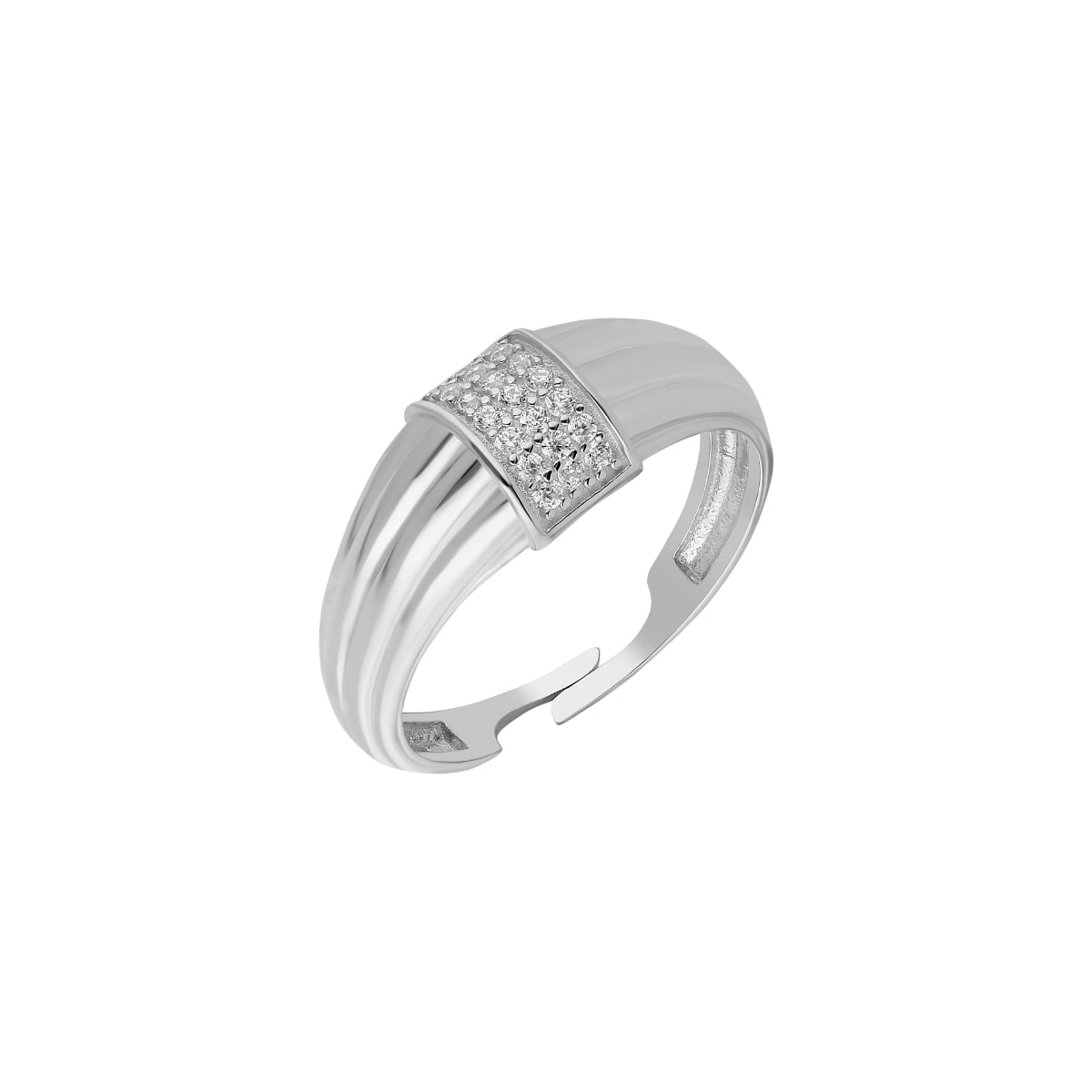 Kardelen Zirkonia Rund Ring - 925 SILBER Blitzangebot