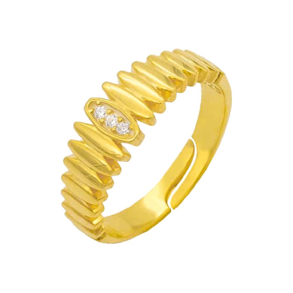 Kardelen Wave Design Zirkonia Ring - 925 SILBER Große Rabatte