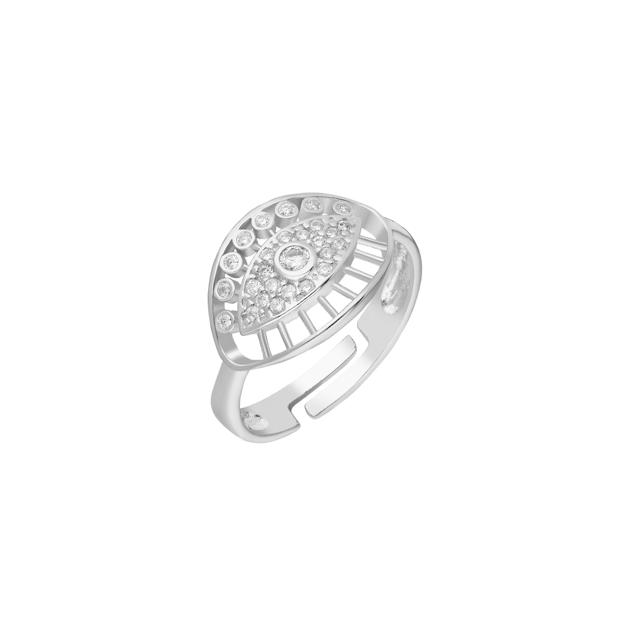 Kardelen Big Zirkonia Augen Ring - 925 SILBER Tägliche Deals