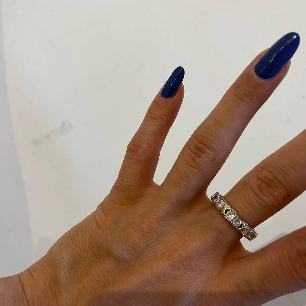 Kardelen LUXUS ZIRKONIA RING - 925 SILBER Riesige Ersparnisse