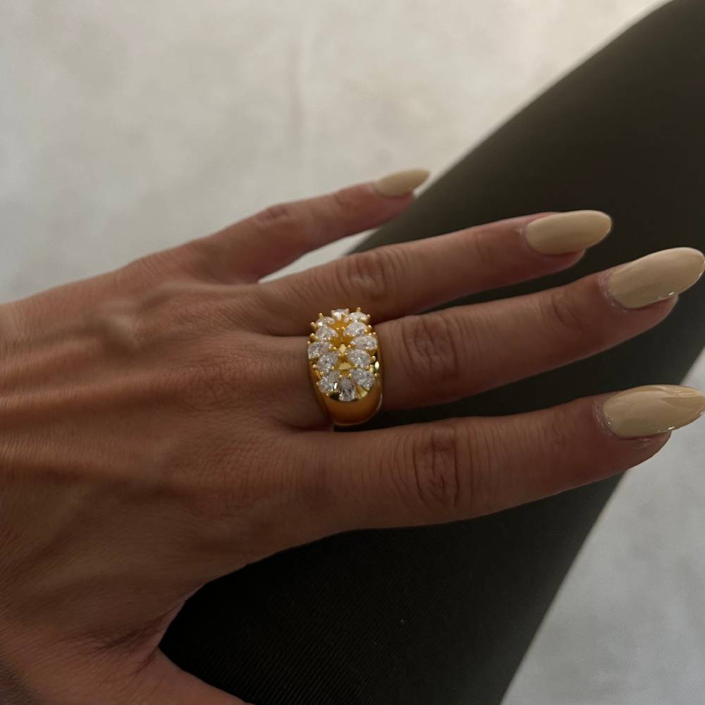 Kardelen Ferelith Zirkonia Ring - 925 SILBER Kostenlose Rückgabe