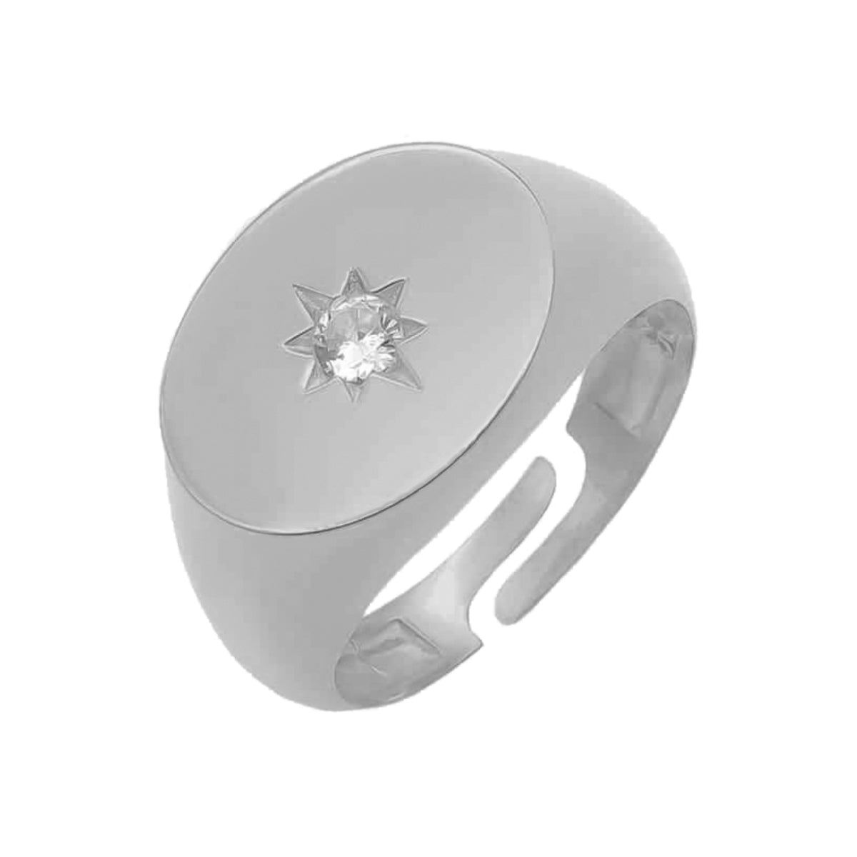Kardelen Pole Star Solitaire Ring - 925 SILBER JETZT KAUFEN