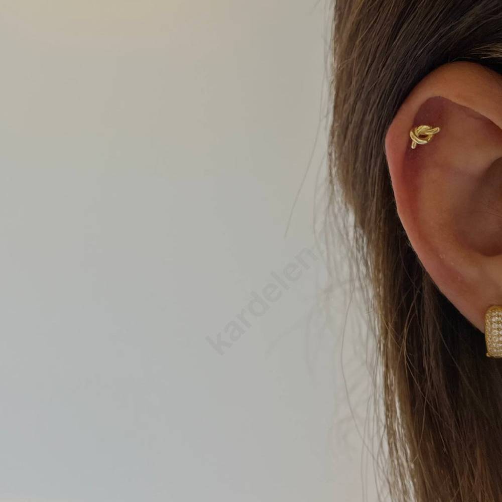 Kardelen Schleife Piercing - 925 SILBER Neueste Stile