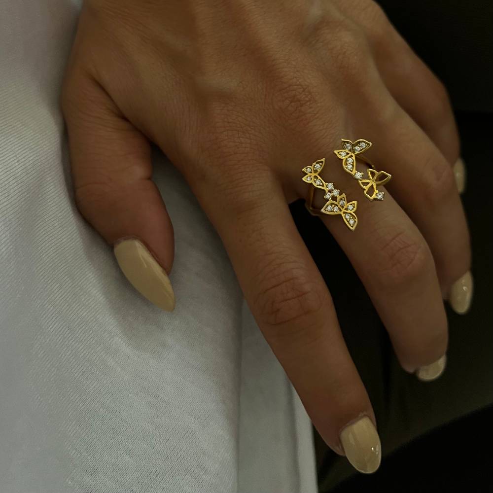 Kardelen Butterfly Ring Model2 - 925 SILBER Bis zu 60% Rabatt