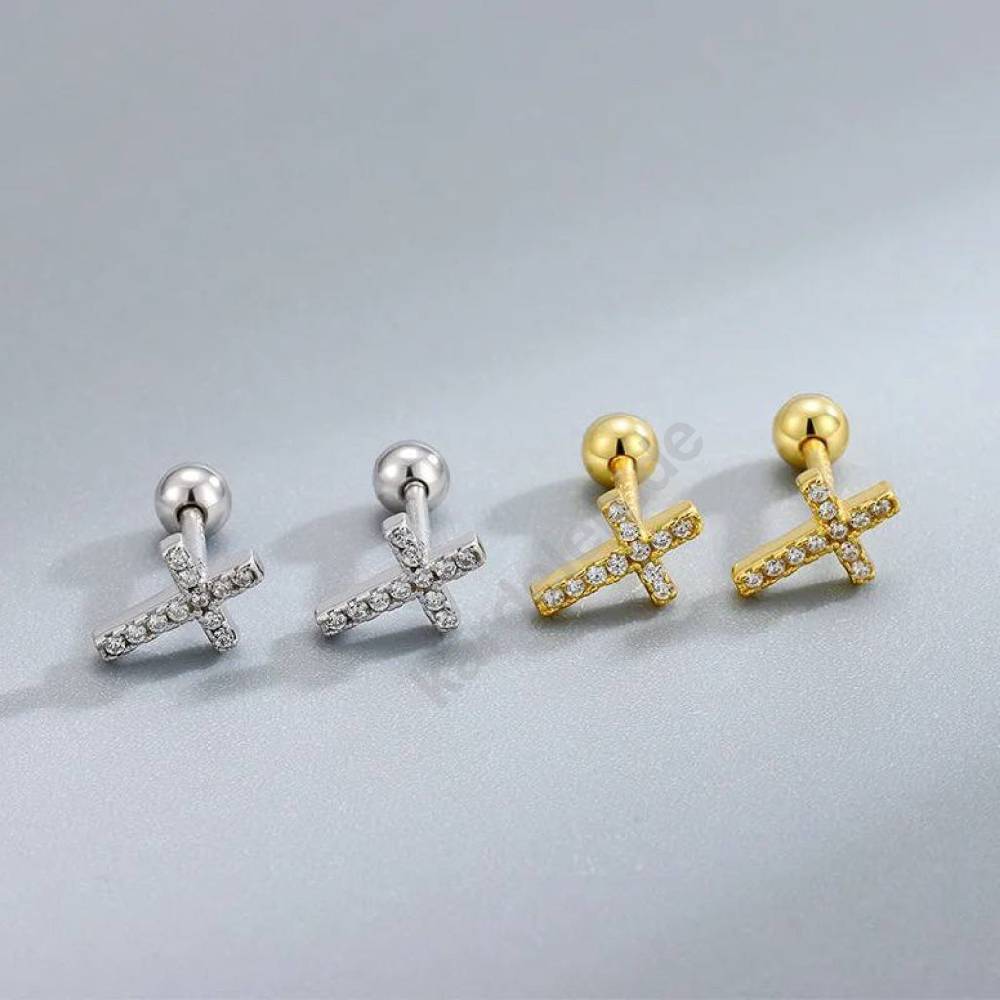Kardelen KREUZ PIERCING ZIRKONIA Discount Store für neue Produkte