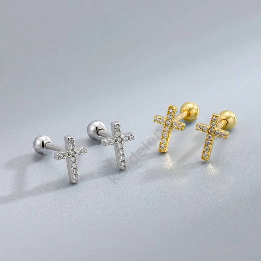Kardelen KREUZ PIERCING ZIRKONIA Discount Store für neue Produkte