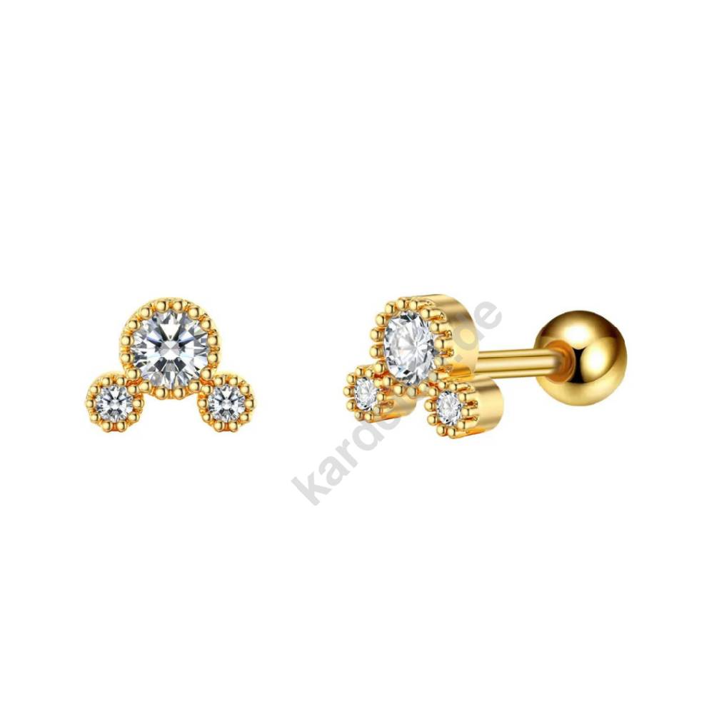 Kardelen Zirkonia Points Piercing - 925 SILBER Begrenzt auf 3 Tage