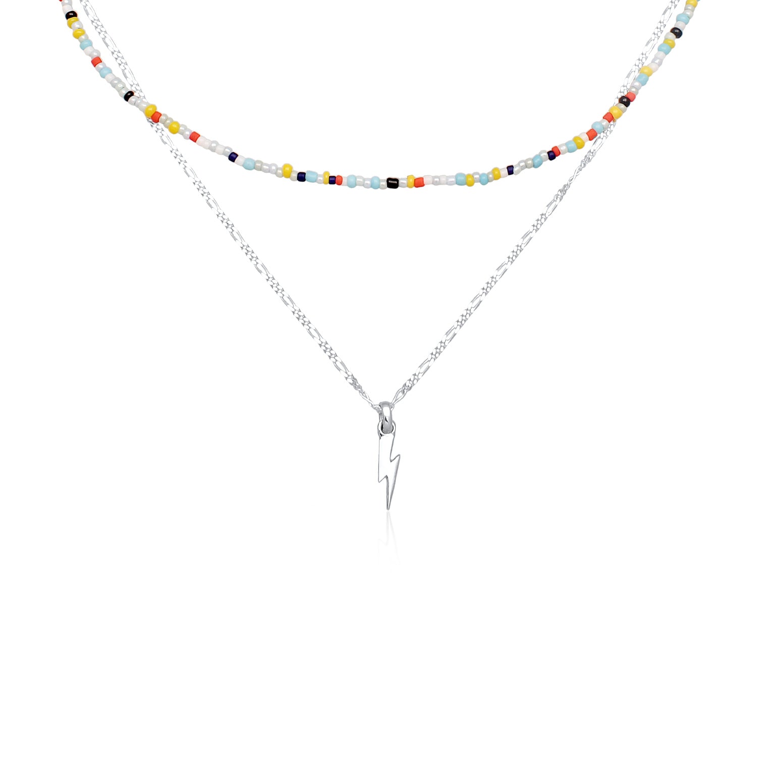 ﻿Kuzzoi Layer-Halskette Blitz Beads Kostenlose Rückgabe