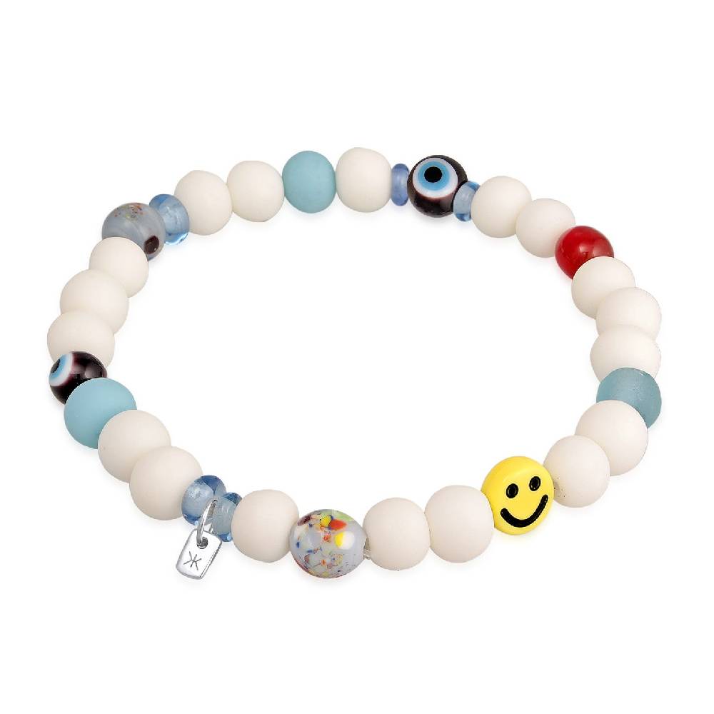 Kuzzoi Armband mit Smiling Face | Harzperlen Bis zu 65% Rabatt