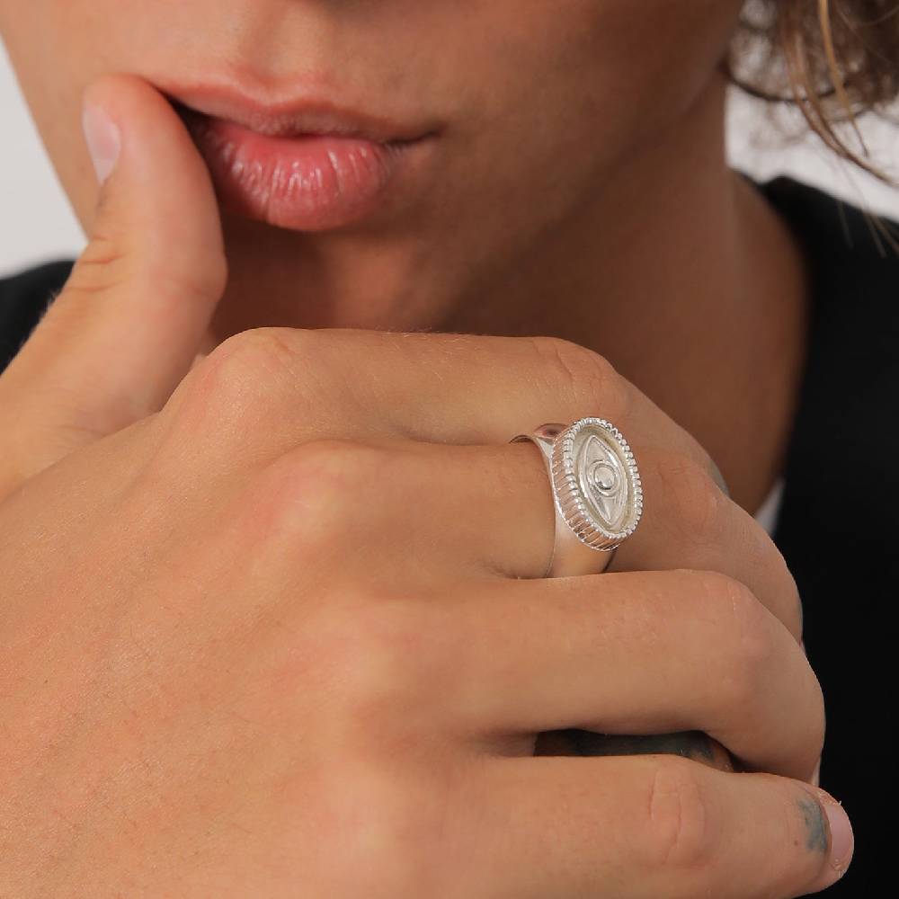 Kuzzoi Siegelring Evil Eye Discount Store für neue Produkte