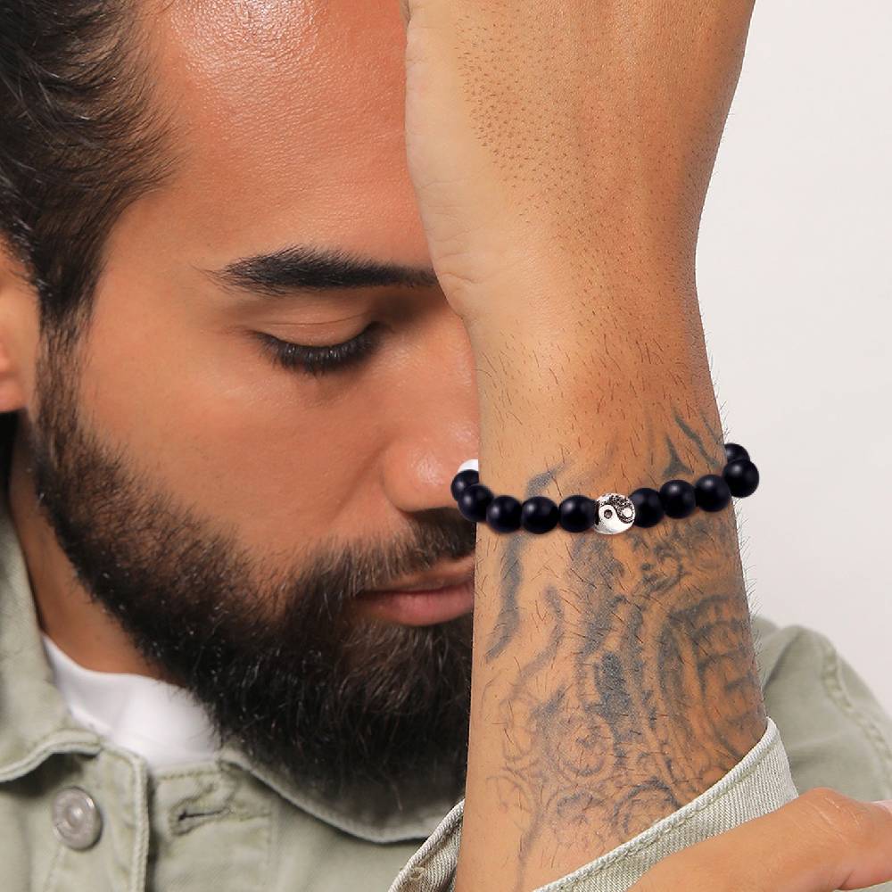 Kuzzoi Armband Yin Yang Beads | Onyx (Schwarz) Verkauf