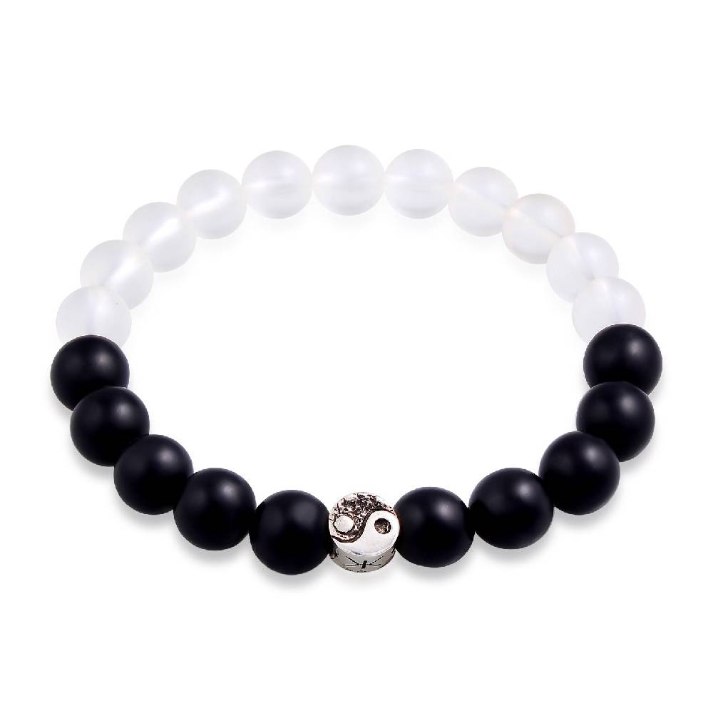 Kuzzoi Armband Yin Yang Beads | Onyx (Schwarz) Verkauf