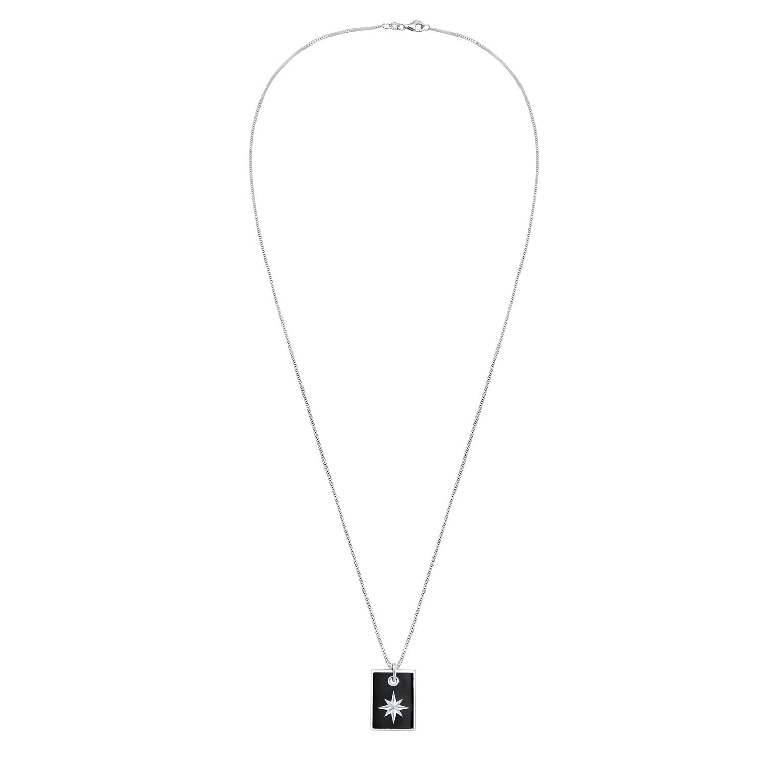 Kuzzoi Halskette Dog Tag | Emaille (Schwarz) Kostenloser Versand