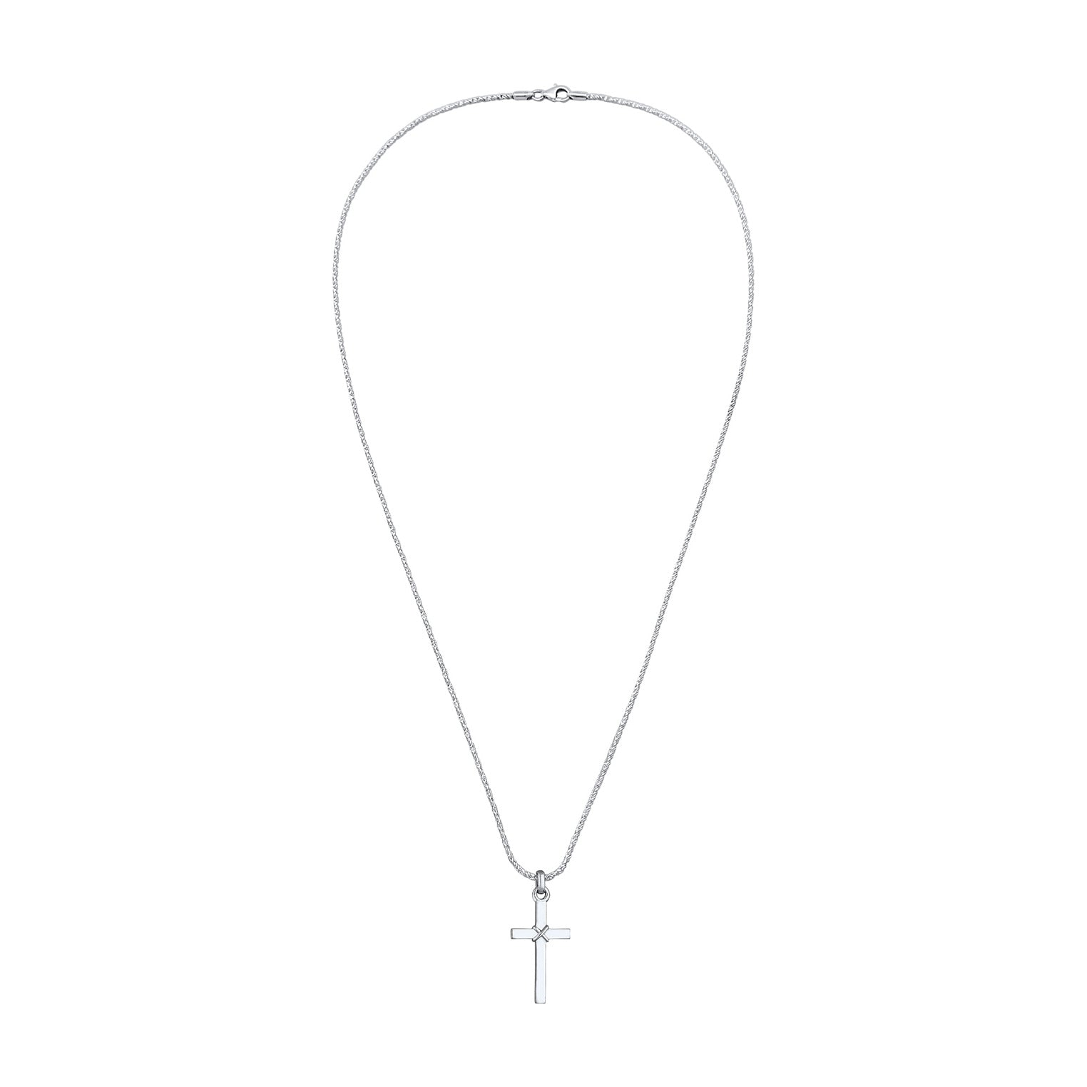 Kuzzoi Kordel-Halskette Anhänger Kreuz Sonderangebot