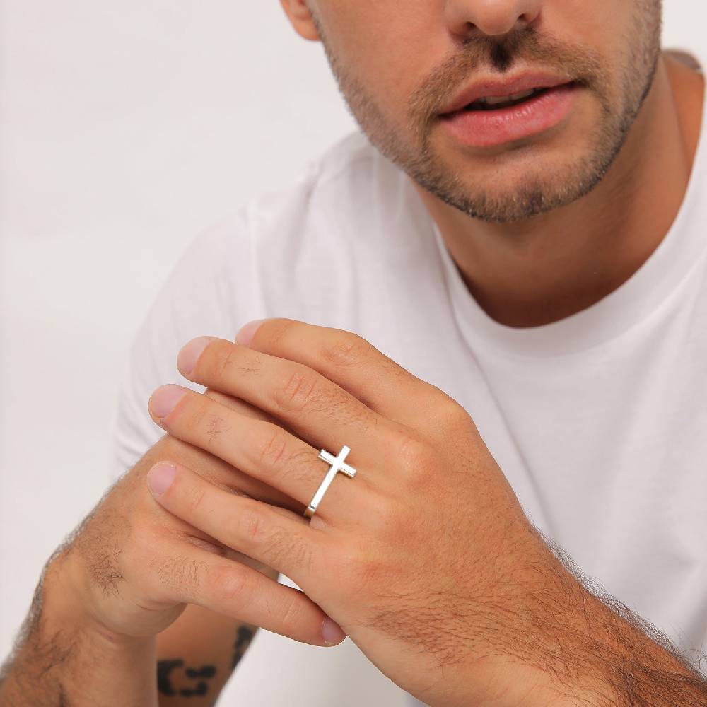 Kuzzoi Ring Kreuz Basic Großer Ausverkauf