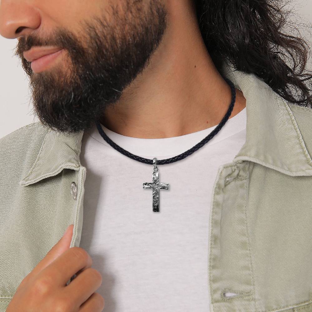 Kuzzoi Halskette Kreuz | Leder Begrenztes Angebot
