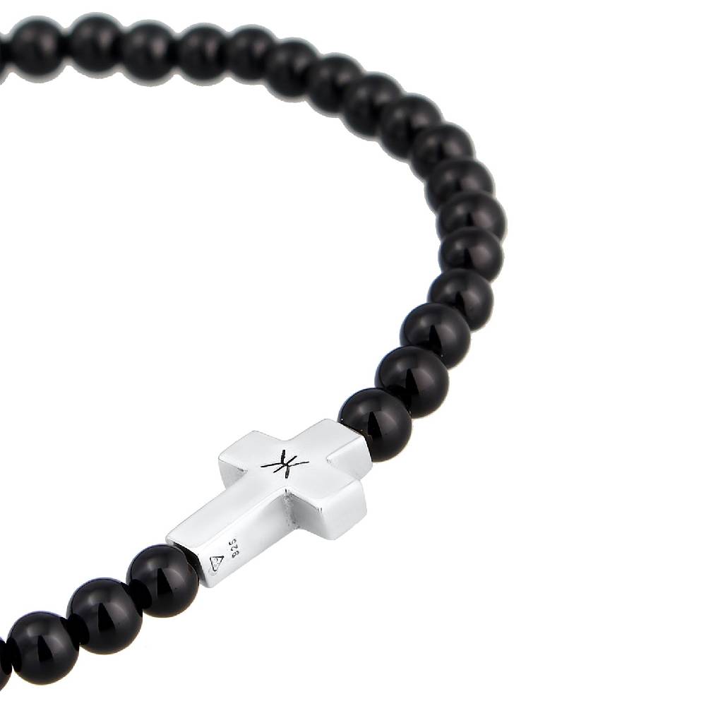 Kuzzoi Armband Kreuz | Onyx (Schwarz) Osterangebot
