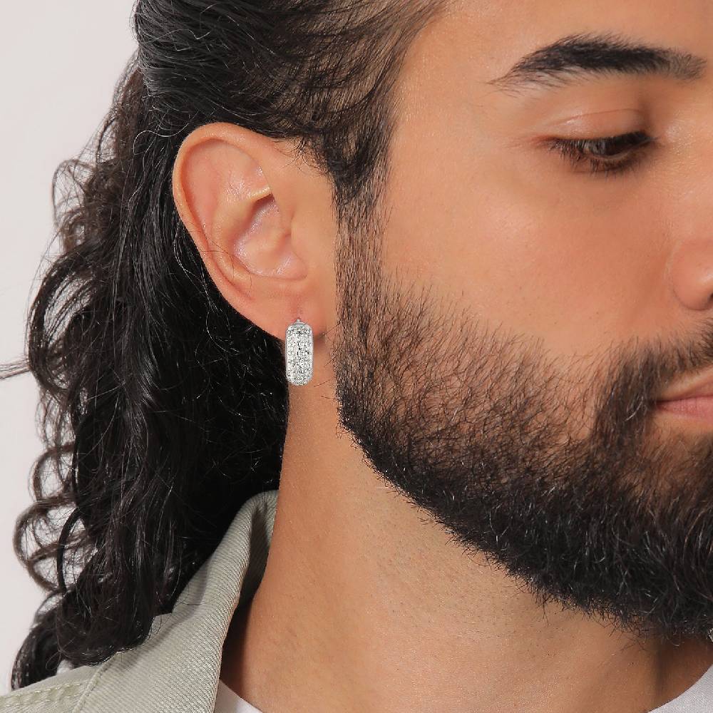 Kuzzoi Creolen Chunky | Zirkonia (Weiß) Tägliche Deals