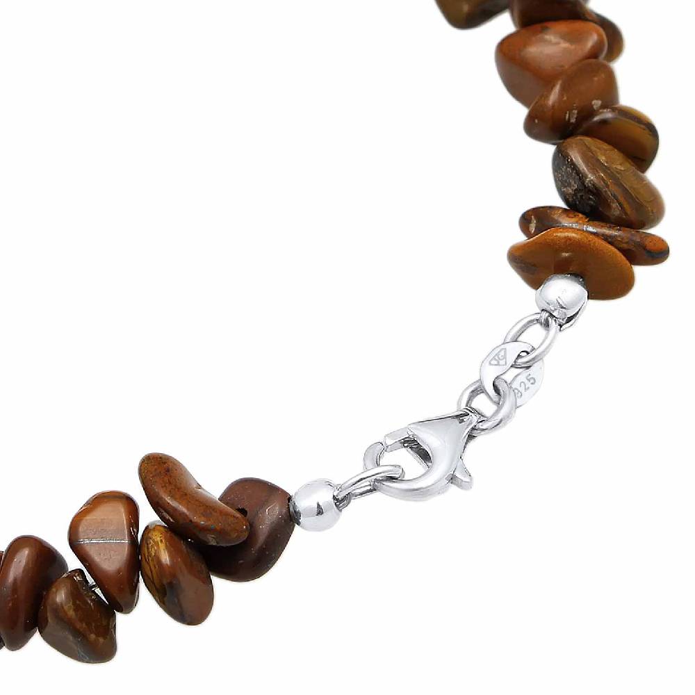 Kuzzoi Armband Splitter Natur | Tigerauge Edelsteine Sonderangebot der Fabrik