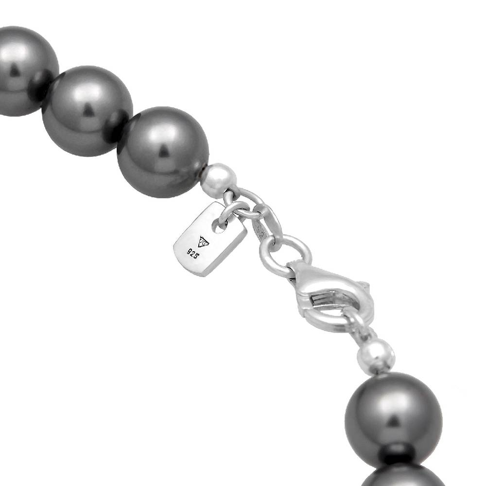 Kuzzoi Halskette | Perlen (Anthrazit) Clearance-Verkauf