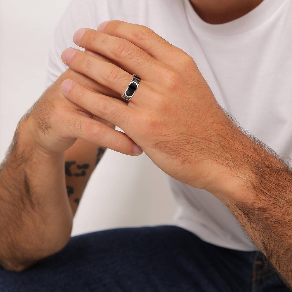 Kuzzoi Siegelring Römische Zahlen | Emaille Fabrik Onlineshop