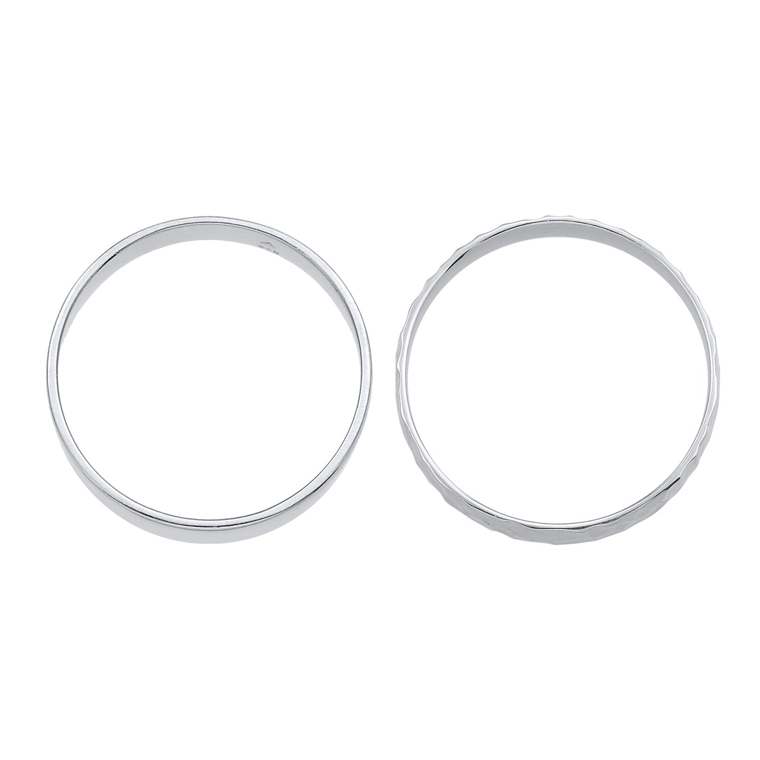Kuzzoi Bandring 2er Set Gehämmert Cyber Monday
