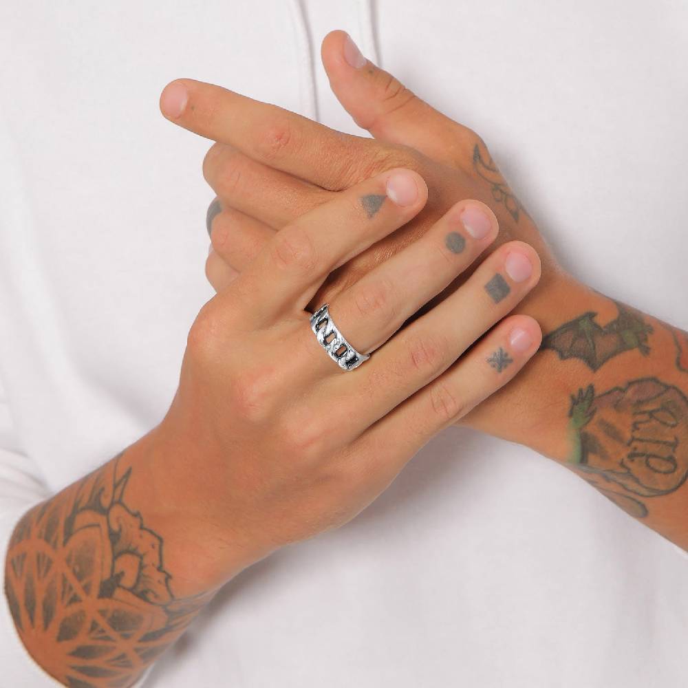Kuzzoi Bandring Chunky Chain Valentinstagsangebot