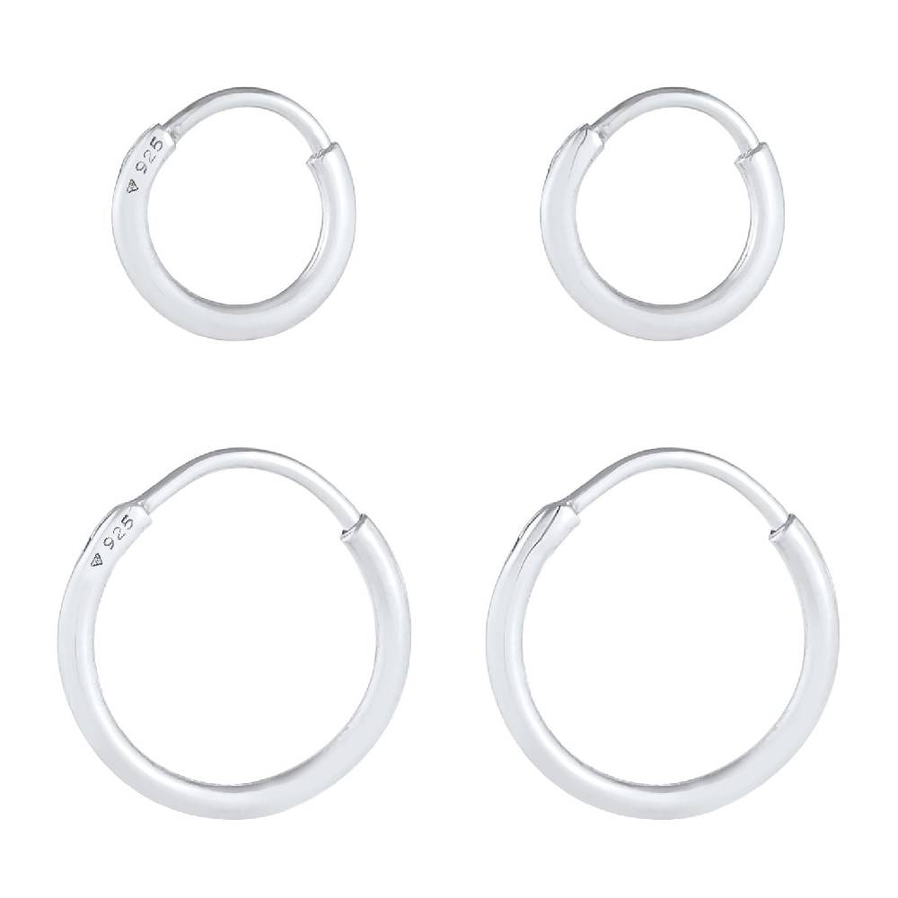 Kuzzoi Ohrringset Creolen Basic Tägliche Deals