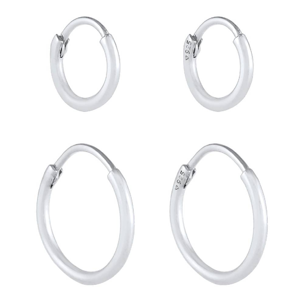 Kuzzoi Ohrringset Creolen Basic Tägliche Deals