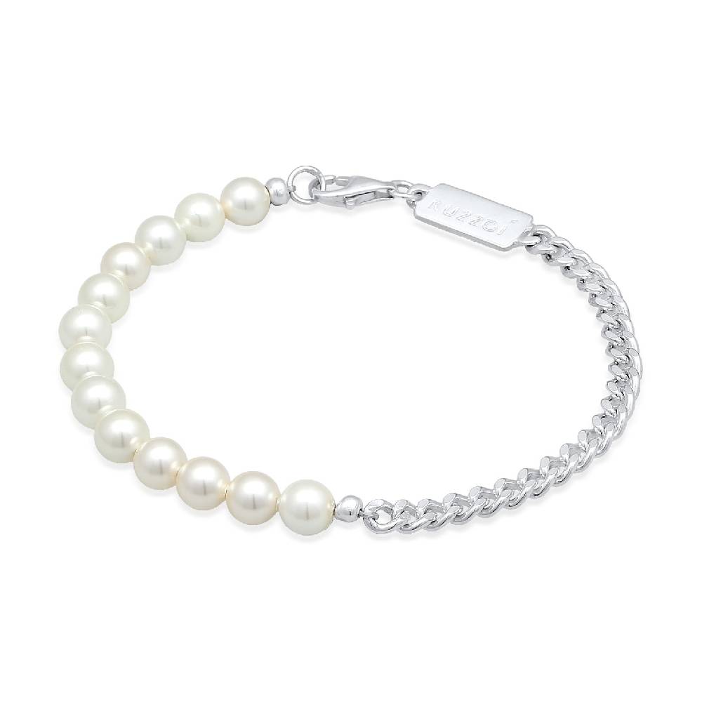 Kuzzoi Panzer-Armband | Muschelkernperlen Neueste Stile