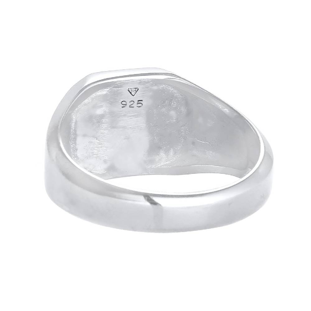 Kuzzoi Siegelring Basic | Emaille (Blau) Letzter Tag